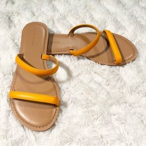 Banana Republic Marigold Yellow Flat Sandals